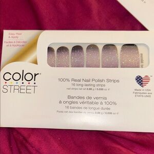 Color Street Sparkling Lavender Nail Strips